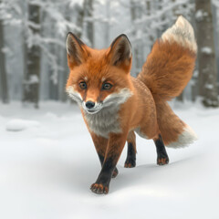 Fototapeta premium red fox vulpes