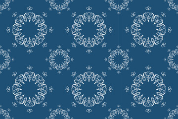 Modern Damask Patterns Motifs Korean Traditional Pattern Name Folk Embroidery, Aztec Ornament Print. Design for Carpet, Wallpaper, Clothing, Wrapping, Fabric
