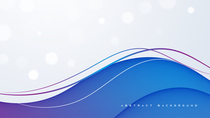 Gradient abstract background wavy shape design vector