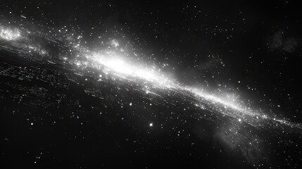 Obraz premium Exploring abstract technological patterns in scientific visualization of data representations in the cosmos