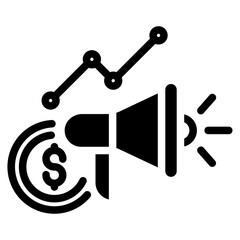 Marketing advertising vector icon for apps and websites