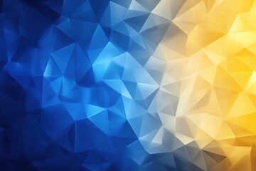 Obraz premium Abstract blue and yellow geometric pattern background.