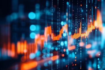 Abstract Financial Chart