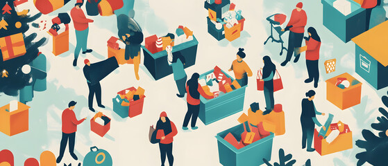 Innovative Recycling Activities in Different Locations: Engaging Scenes of Volunteers, Teens, and Children Participating in Eco-Friendly Efforts Across Parks, Beaches, Schools, and Festivals