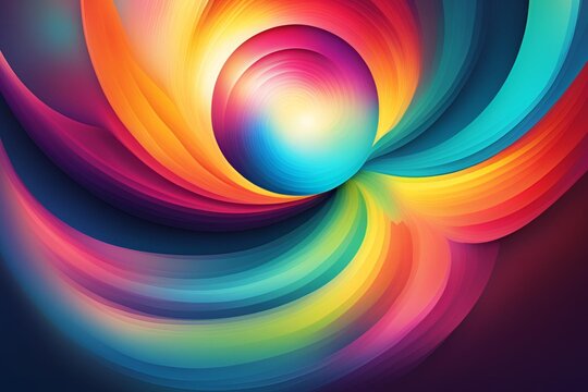 Abstract  Color Symbolism. shapes in vibrant colors evoke emotions and energy.