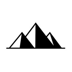 Pyramids Icon PNG: Giza Pyramids Silhouette
