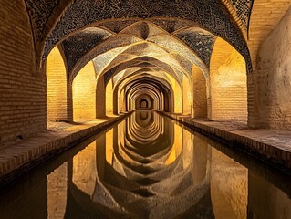 Captivating Subterranean Maze of an Ornate Persian Qanat Aqueduct System