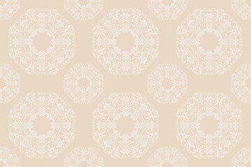 Damask Fabric Indonesia Ethnic Pattern Sweater Folk Embroidery, Aztec Ornament Print. Design for Carpet, Wallpaper, Clothing, Wrapping, Fabric