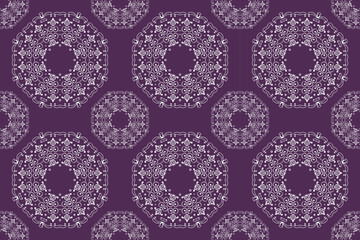 Damask Patterns Oriental Korean Traditional Pattern Meaning Folk Embroidery, Aztec Ornament Print. Design for Carpet, Wallpaper, Clothing, Wrapping, Fabric