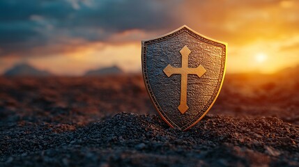 Shield of Faith at Sunset.