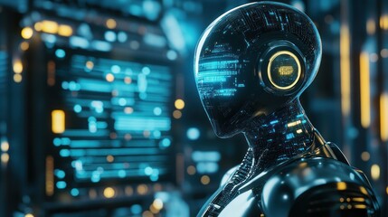 Fototapeta premium Smart city digital world metaverse