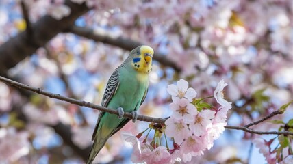 A Lovebird Sitting on a cage 