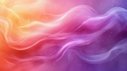 Obraz premium Colorful wisps of smoke create an abstract design with soft gradients and ethereal movement, suggesting a dreamy atmosphere at twilight