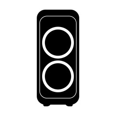 party box speaker icon vector for graphic design, logo, website, social media, mobile app, UI