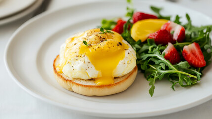 Traditional Eggs Benedict Breakfast Spread