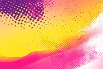 Fototapeta premium Abstract digital art with yellow, pink, and white hues.