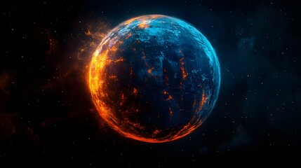 Fototapeta premium sun and planet
