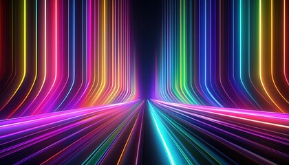 Fototapeta premium Vibrant Neon Light Background