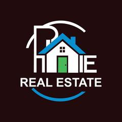 Fototapeta premium Real estate logo design