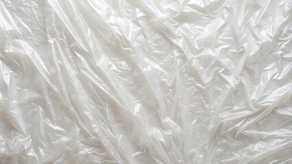 White clear plastic wrap textured wallpaper