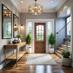 Fototapeta premium ai generated of modern styled entryway