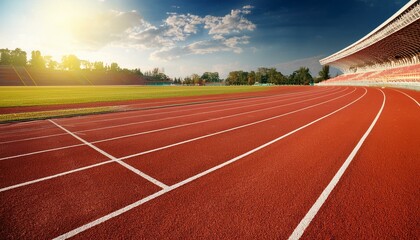 陸上競技場の風景