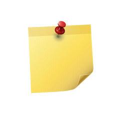 Sticky Note PSD with Transparent Background