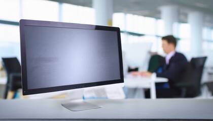 Naklejka premium オフィスにあるディスプレイ