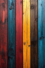 Fototapeta premium Natural Wooden Surface with Eye-Catching Colors.