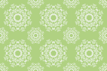 Damask Styles Russian Filipino Ethnic Patternfolk Embroidery, Aztec Ornament Print. Design for Carpet, Wallpaper, Clothing, Wrapping, Fabric