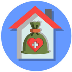 Obraz premium Nonprofit Aid Icon