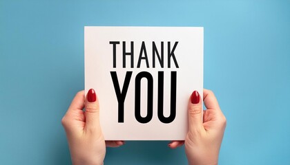 Thank You Sign Gratitude and Appreciation Concept