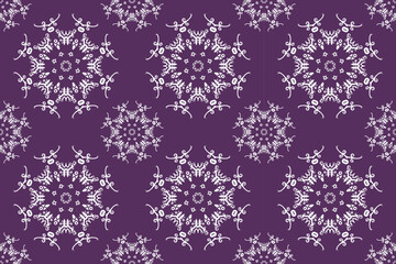 Damask Floral Patterns Kuwait Tribal Ethnic Patternfolk Embroidery, Aztec Ornament Print. Design for Carpet, Wallpaper, Clothing, Wrapping, Fabric