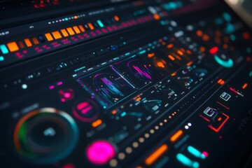 Futuristic Control Panel Design