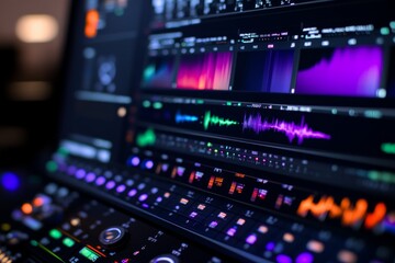 Fototapeta premium Digital Audio Workstation Interface