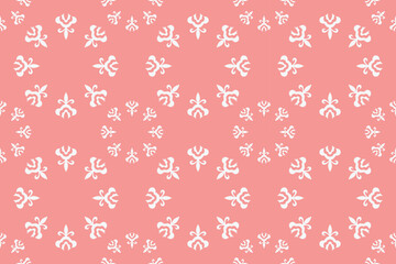 Damask Styles Aztec Floral Arabic Pattern Folk Embroidery, Aztec Ornament Print. Design for Carpet, Wallpaper, Clothing, Wrapping, Fabric