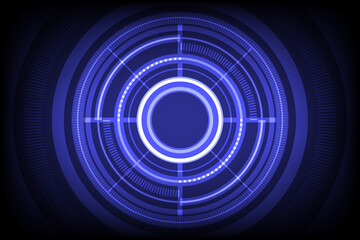 Technology tech circle background vector digital transformation