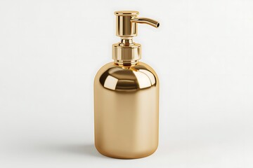 Obraz premium gold pump hand wash cosmetics bottle 3d rendering