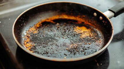 Closeup of dirty used kitchen utensils like pots pans and cooking tools handling fresh agricultural produce suggesting potential for bacteria transfer and contamination of food