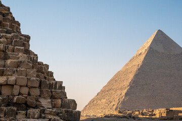 The pyramids of Giza in Egypt