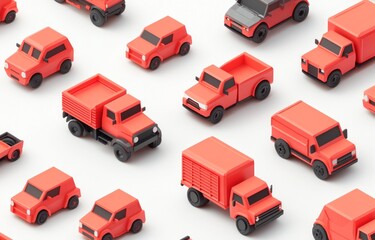 Colorful Toy Vehicles