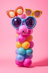 Colorful Balloon Animal with Sunglasses