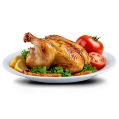 A Delicious Plate of Grilled Chicken Showcasing Culinary Excellence Perfect for Cooking Websites, Food Blogs, and Restaurant Menus with Inviting Presentation