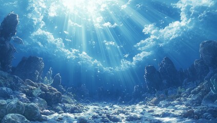 Stunning Underwater Coral Reef Scene