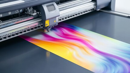 Vibrant Sublimation Printing Process in Action