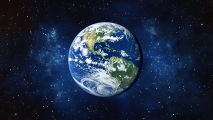 Naklejka premium Earth in the Cosmic Dance
