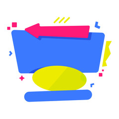 Colorful abstract sale banner. colorful origami sale banner