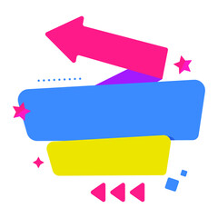 Colorful abstract sale banner. colorful origami sale banner