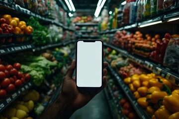 Grocery Shopping App in Supermarket