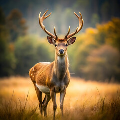 Fototapeta premium beautiful deer isolated